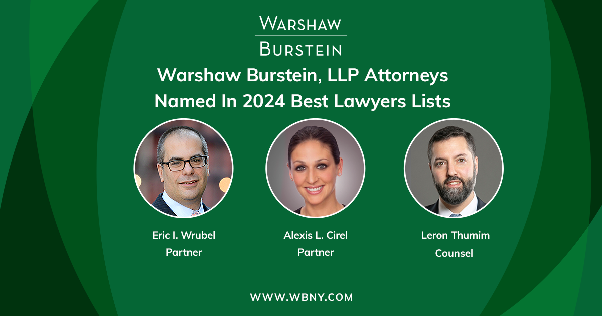 Warshaw Burstein Llp Fertility Law Group Eric I Wrubel And Alexis L Cirel Named Best